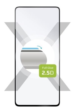 Ochranné tvrzené sklo FIXED Full-Cover pro Apple iPhone 14, lepení přes celý displej, černé