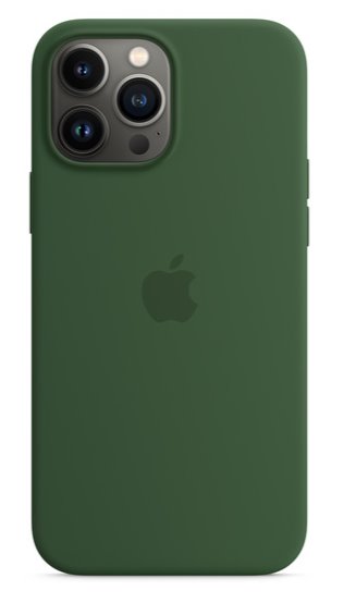 Apple Silikonový kryt s MagSafe na iPhone 13 Pro Max – jetelově zelený