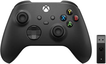 Xbox Series Bezdrátový ovladač, černý + bezdrátový adaptér