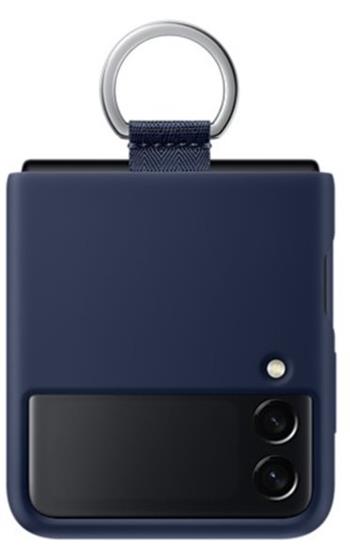 Samsung Silikonový kryt s držákem Z Flip3 Navy