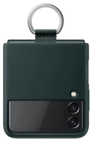 Samsung Silikonový kryt s držákem Z Flip3 Green