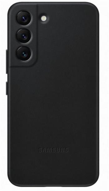 Samsung Kožený zadní kryt pro Samsung Galaxy S22 Black