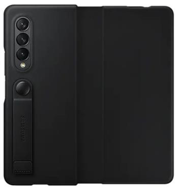Samsung Kožené flipové pouzdro Z Fold3 Black