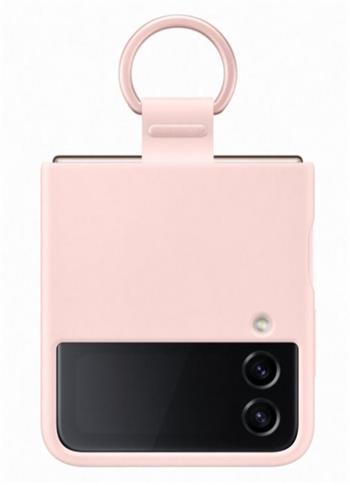 Samsung silikonový zadní kryt s držákem pro Galaxy Z Flip 4, růžová