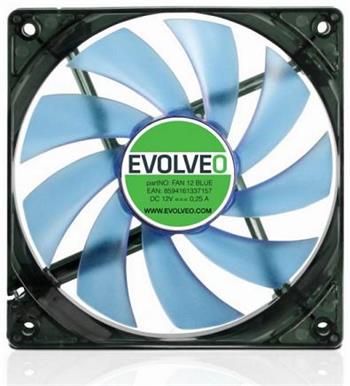 EVOLVEO ventilátor 120mm, LED modrý