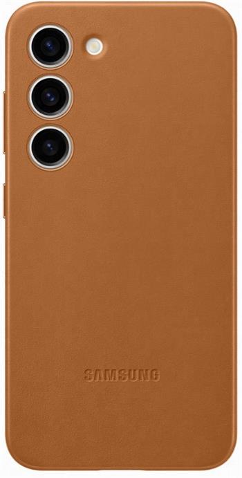 Samsung Leather Case Galaxy S23, Camel