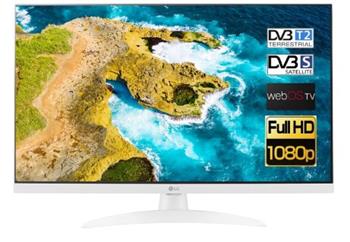 LG 27TQ615S-WZ IPS FHD webOS/ 1920x1080 / 8bit/1000:1 / 250cd / 2xHDMI / Wifi / DVB-T/T2/DVB-C/DVB-S/S2 /DO bílý