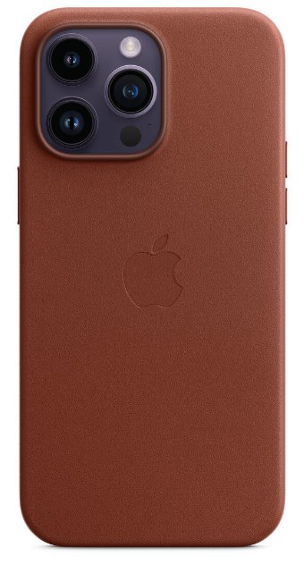 Apple kožený kryt s MagSafe pro iPhone 14 Pro Max, cihlově hnědá