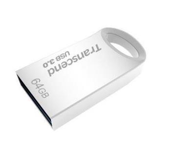 Transcend Jetflash 710s flashdisk 64GB USB 3.0 kovový, odolný, stříbrný